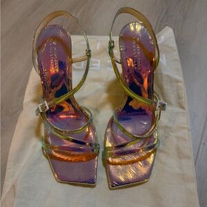M. Gemi Iridescent Strappy Heels